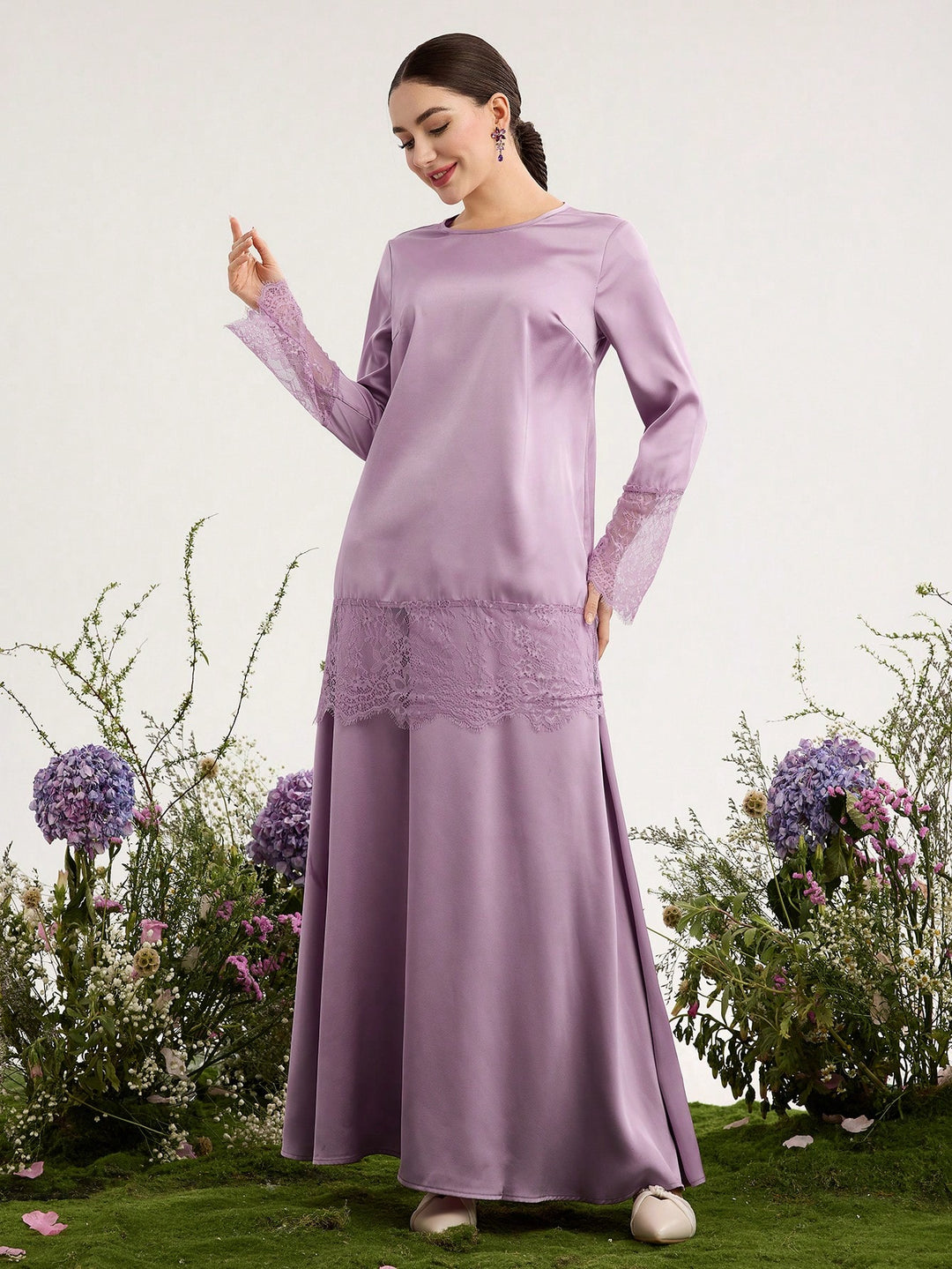 SHEIN nadrágkosztüm, lila