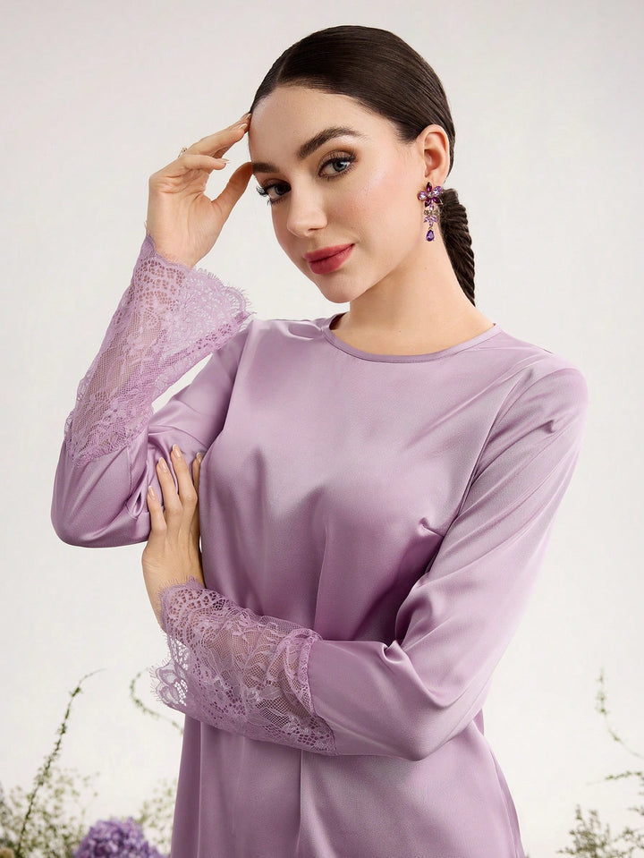 SHEIN nadrágkosztüm, lila