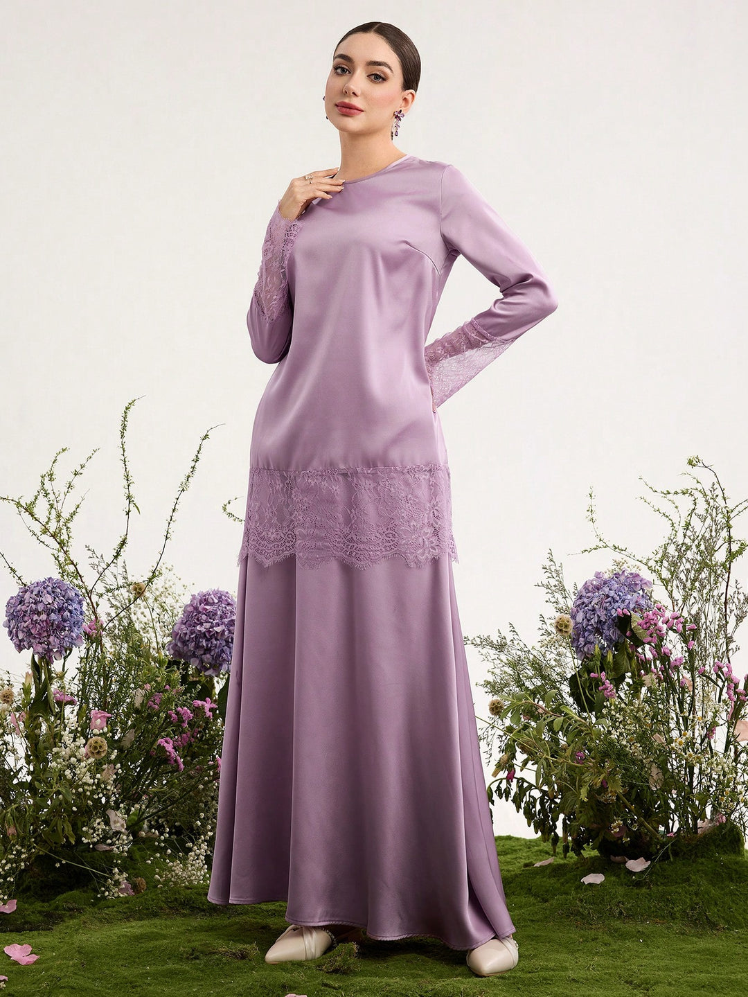 SHEIN nadrágkosztüm, lila