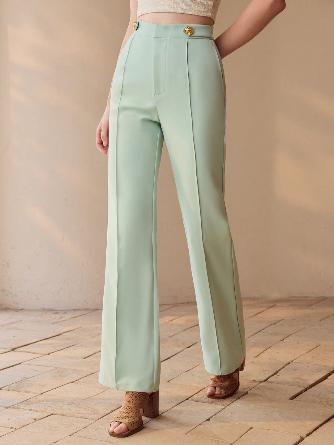 Pantaloni SHEIN, verde