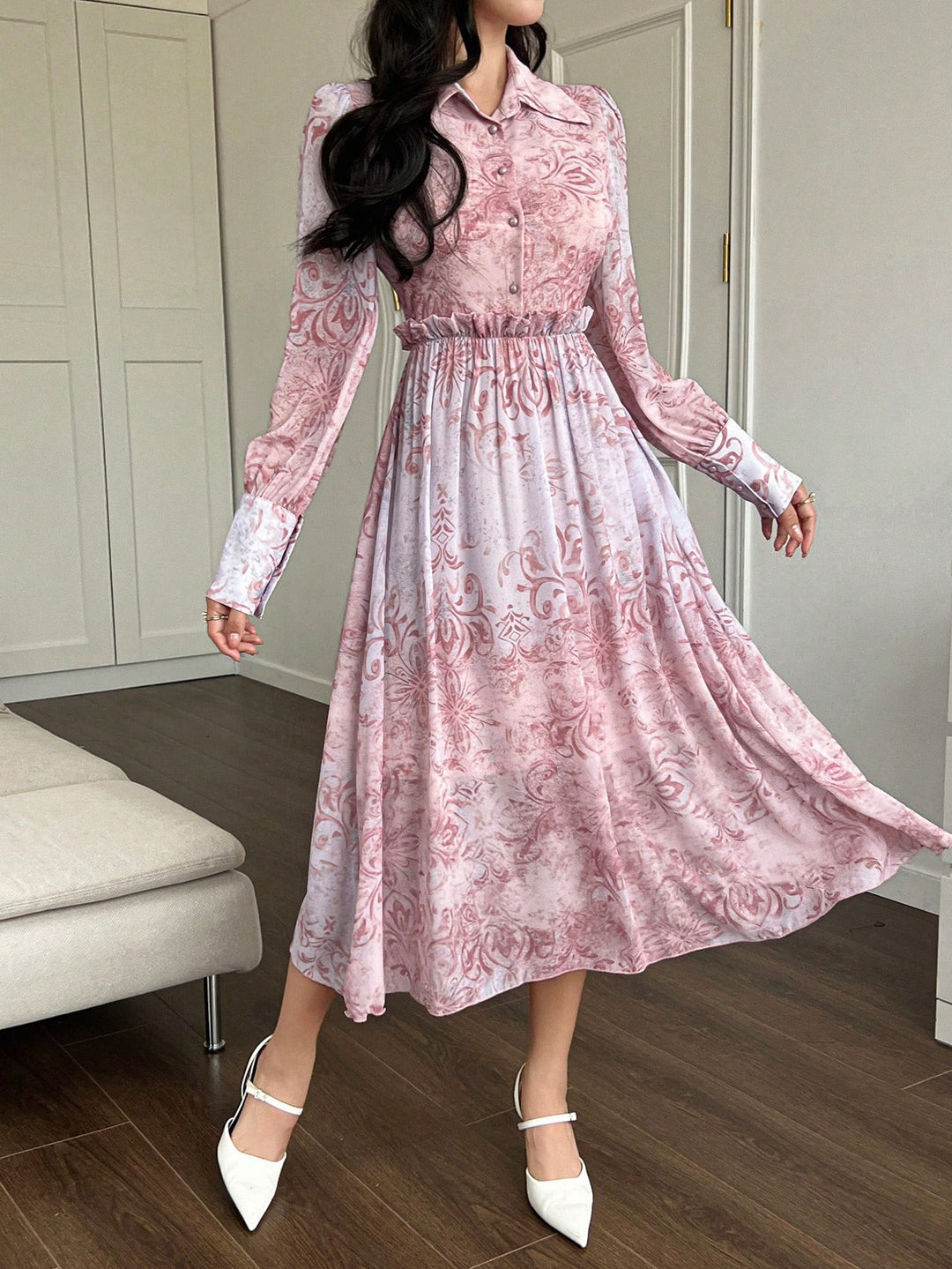 Rochie midi SHEIN, mix culori