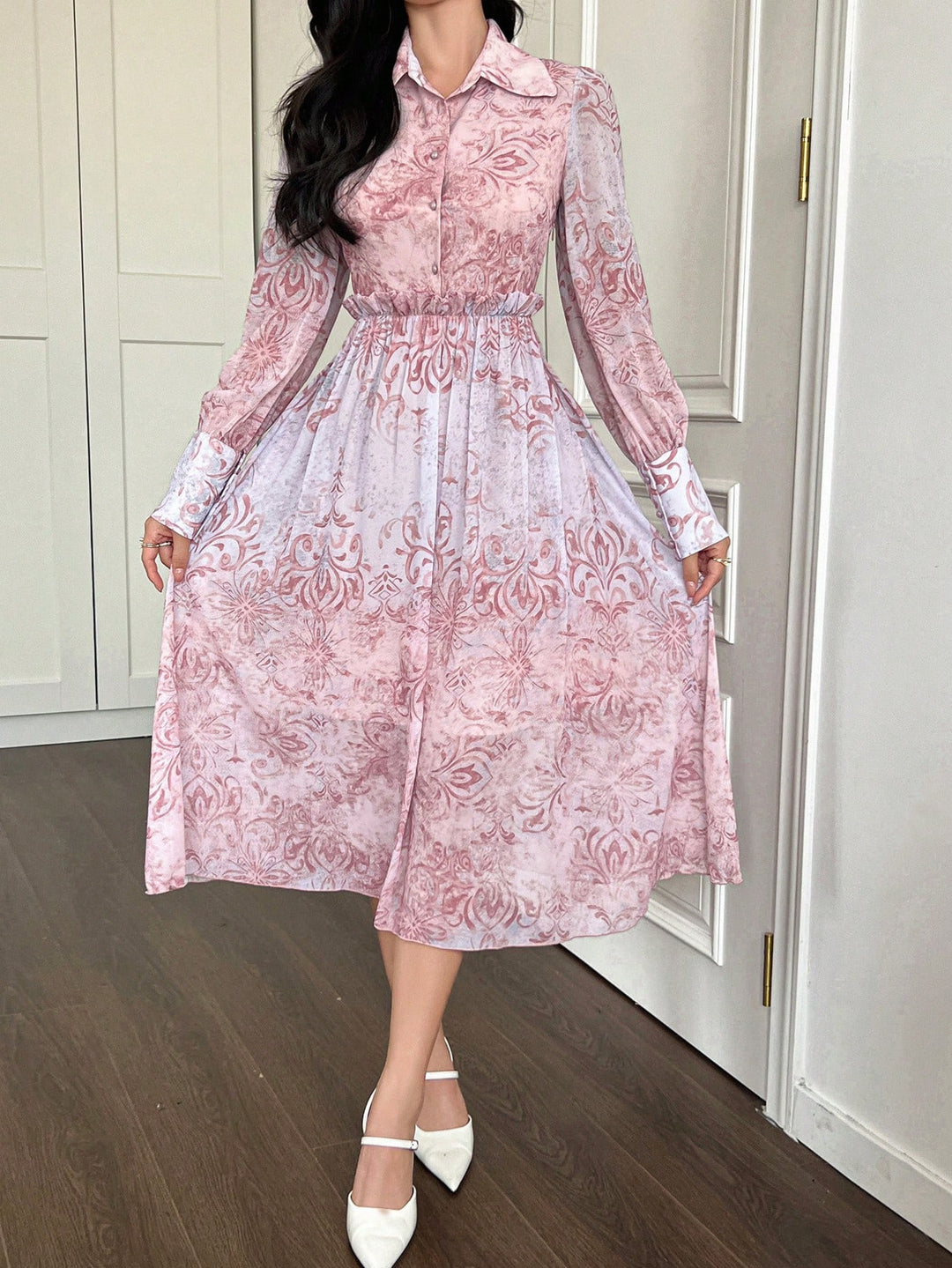 Rochie midi SHEIN, mix culori