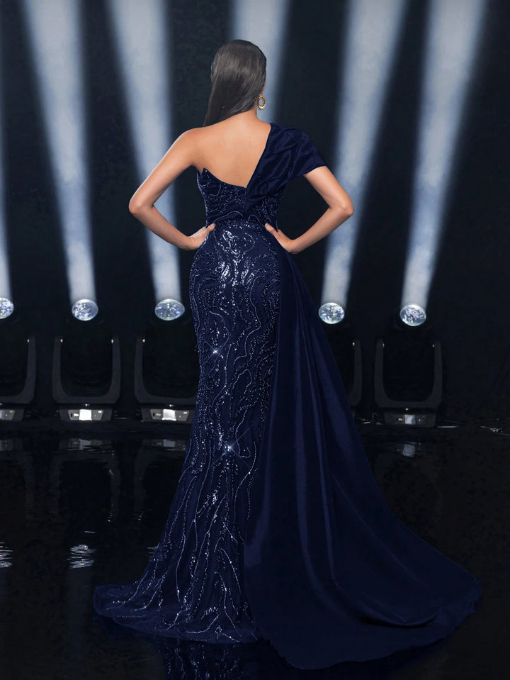 Rochie de ocazie SHEIN, albastru