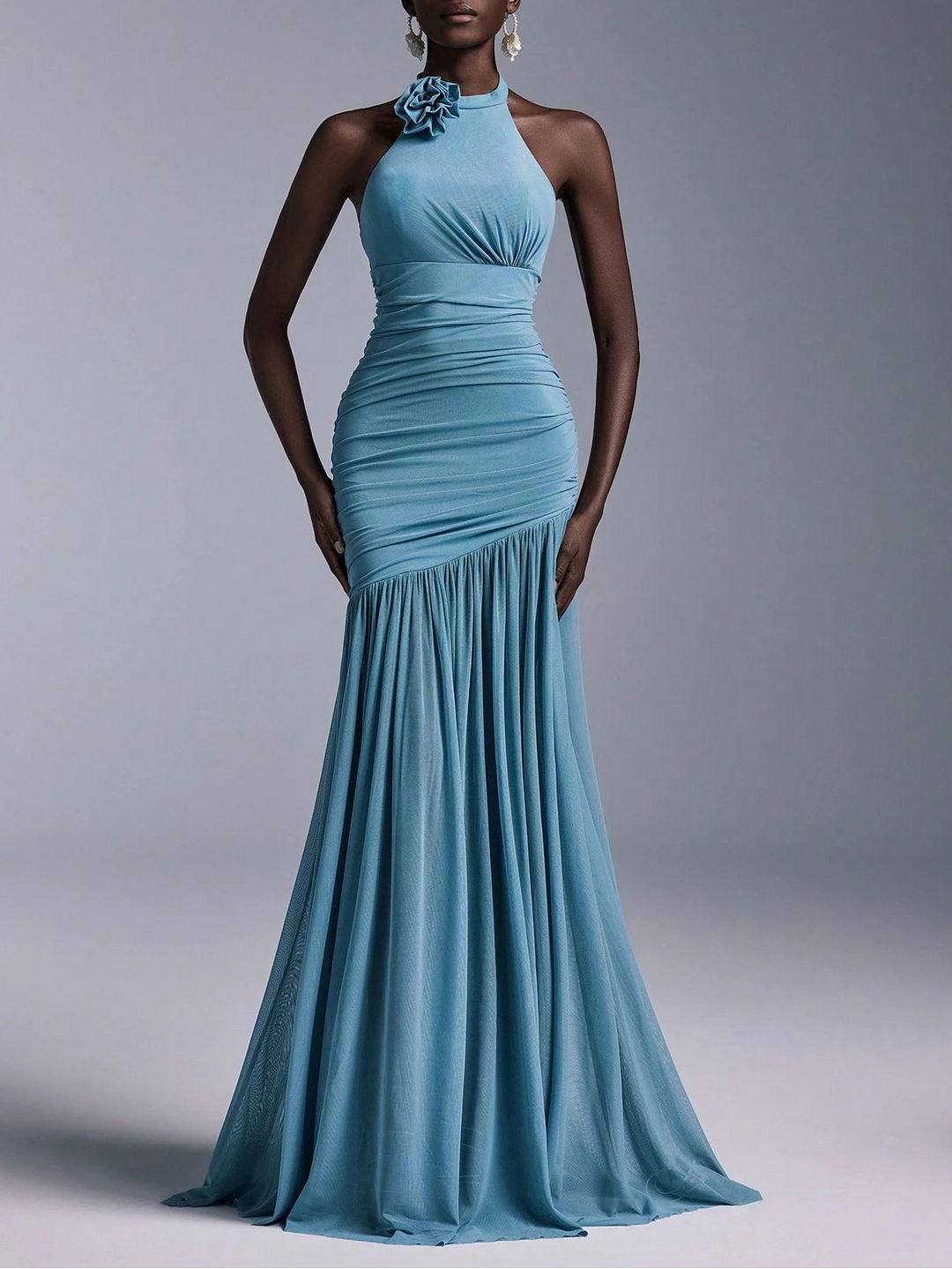 Rochie maxi SHEIN, albastru