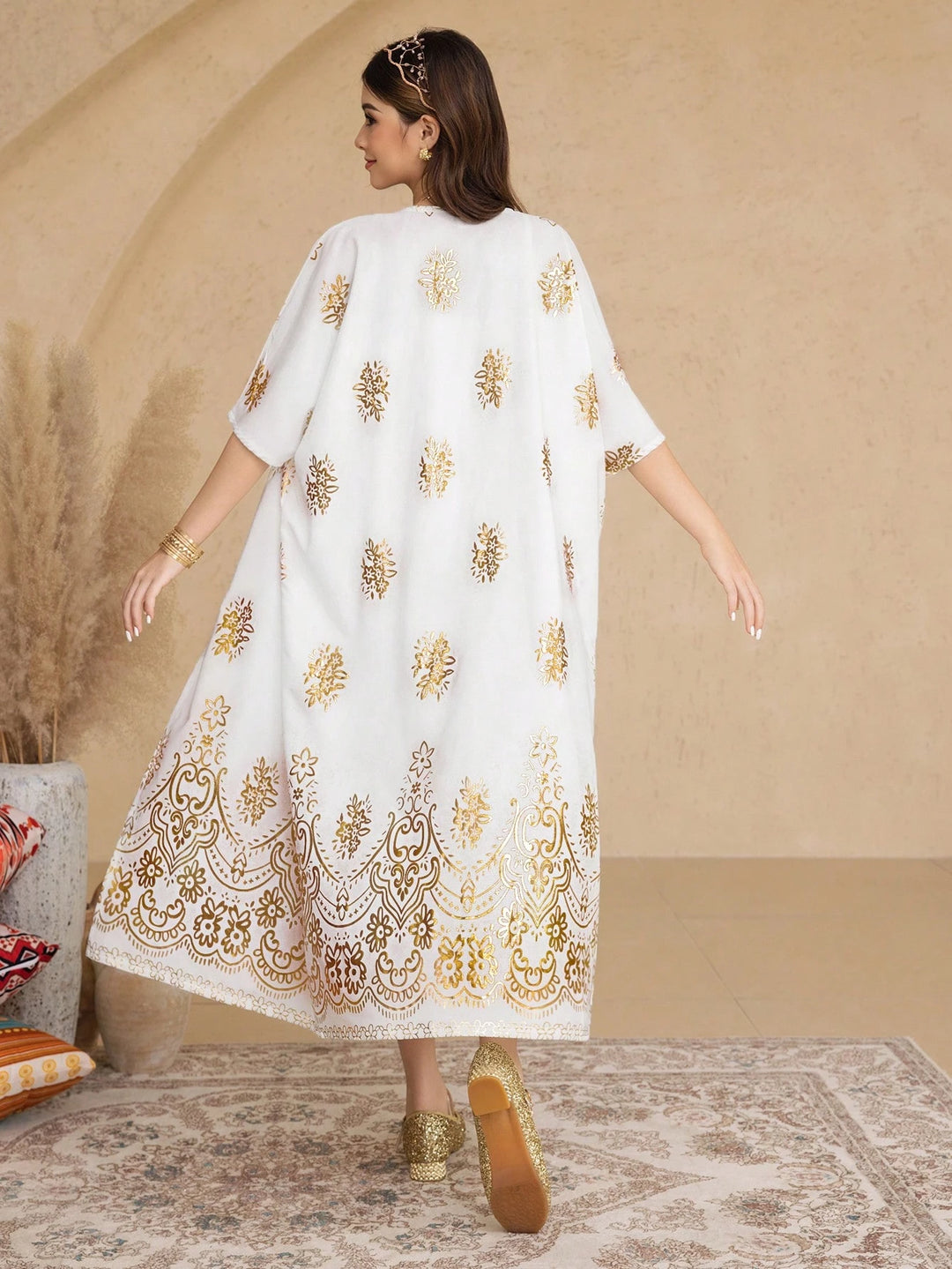 Set rochie și cardigan SHEIN, alb