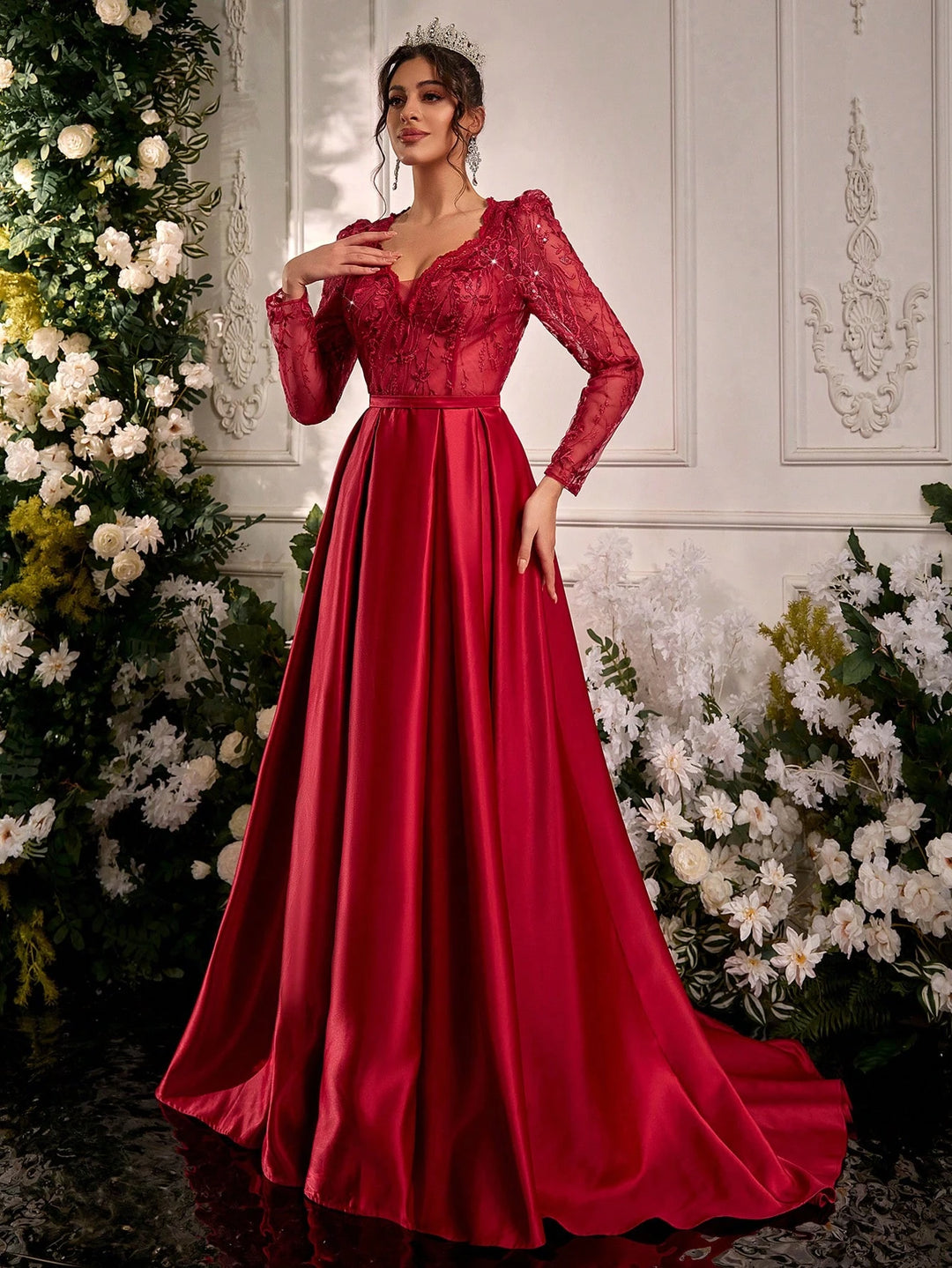 Rochie de ocazie SHEIN, roșu