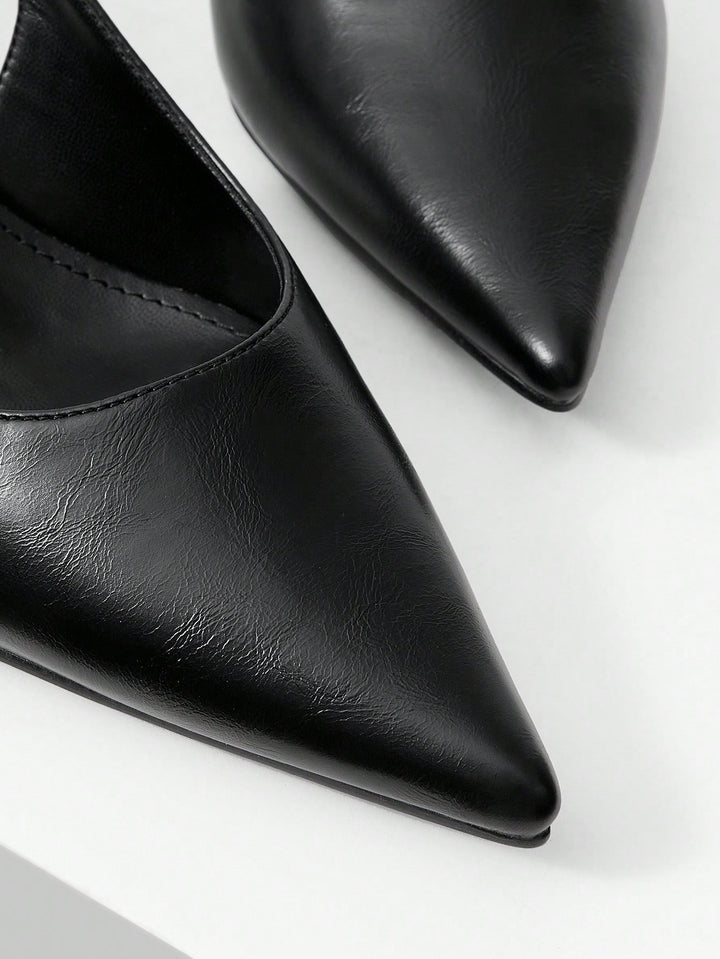 Pantofi cu toc SHEIN, negru