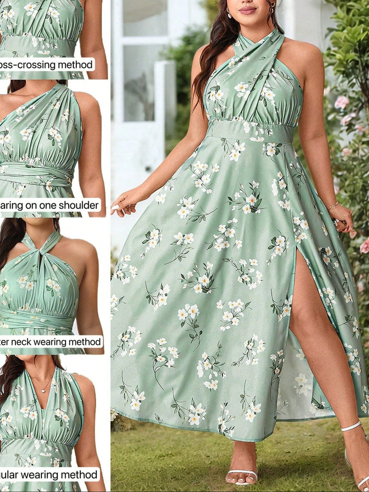 SHEIN maxi ruha, zöld