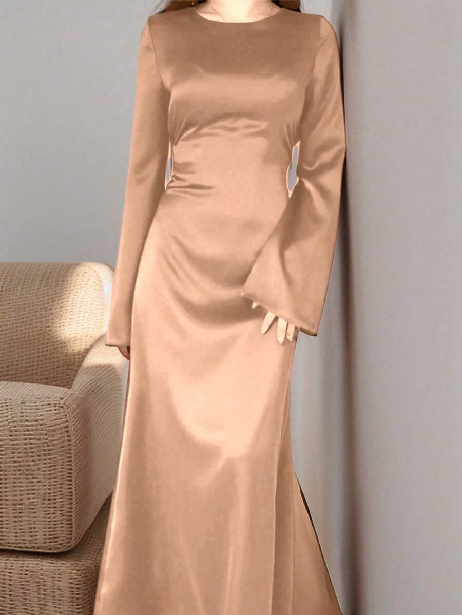 Rochie maxi SHEIN, maro