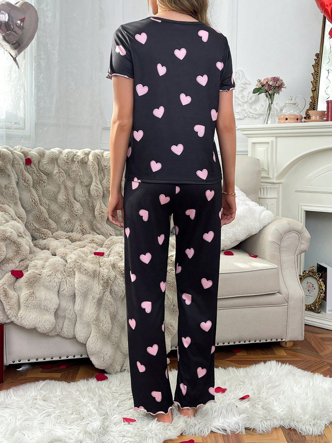 Pijama SHEIN, negru