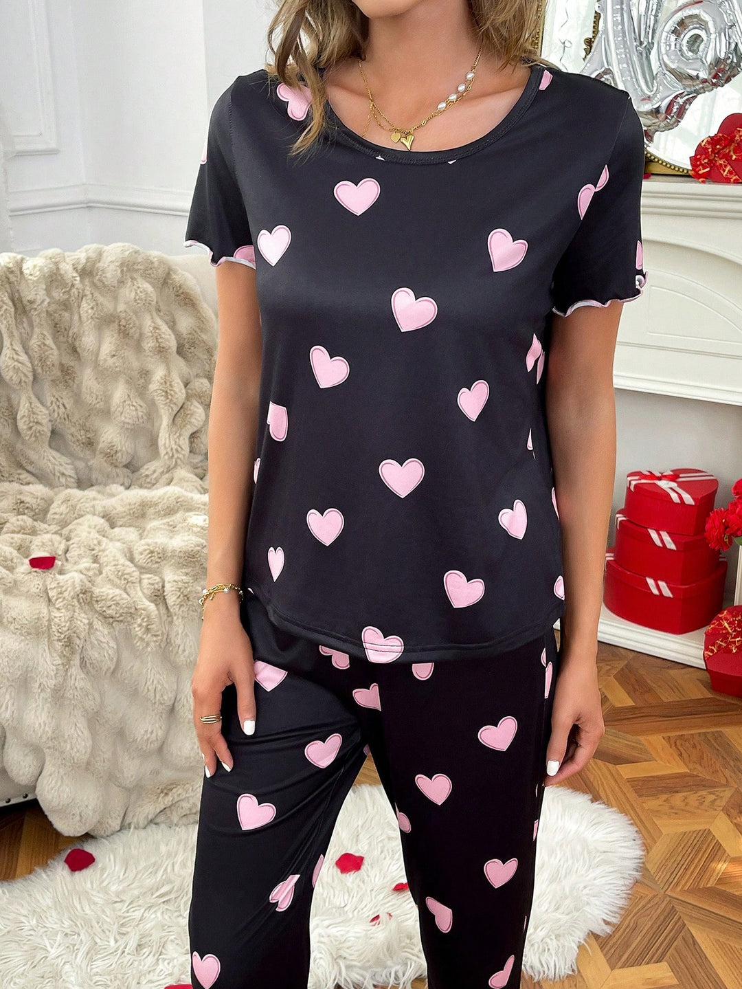 Pijama SHEIN, negru