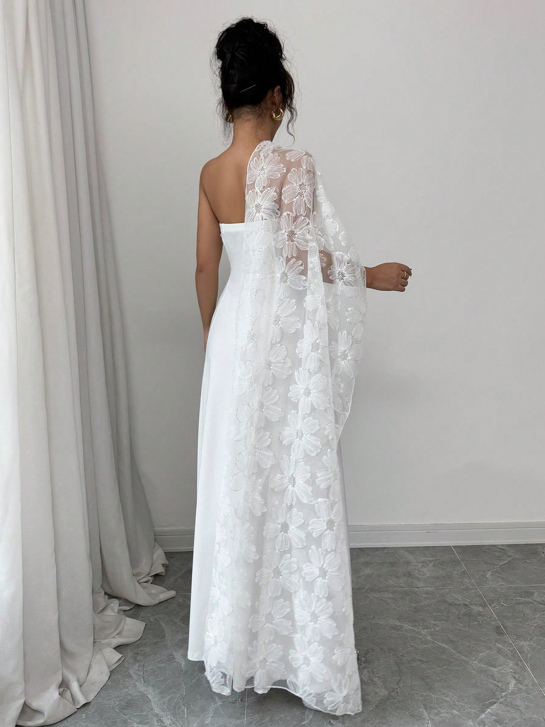 Rochie maxi SHEIN, alb