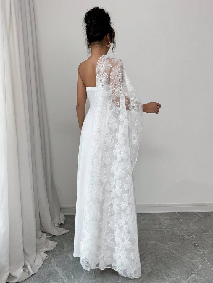 Rochie maxi SHEIN, alb