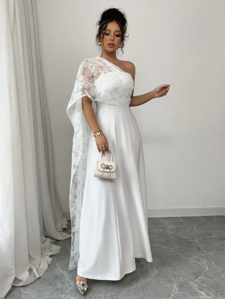 Rochie maxi SHEIN, alb