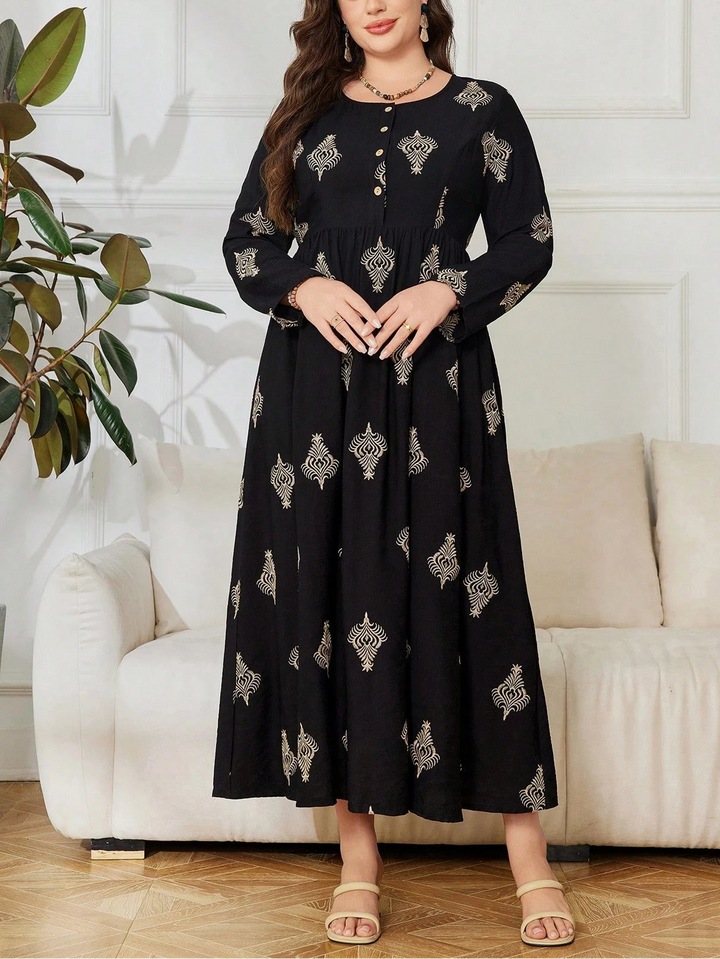 SHEIN maxi ruha, fekete