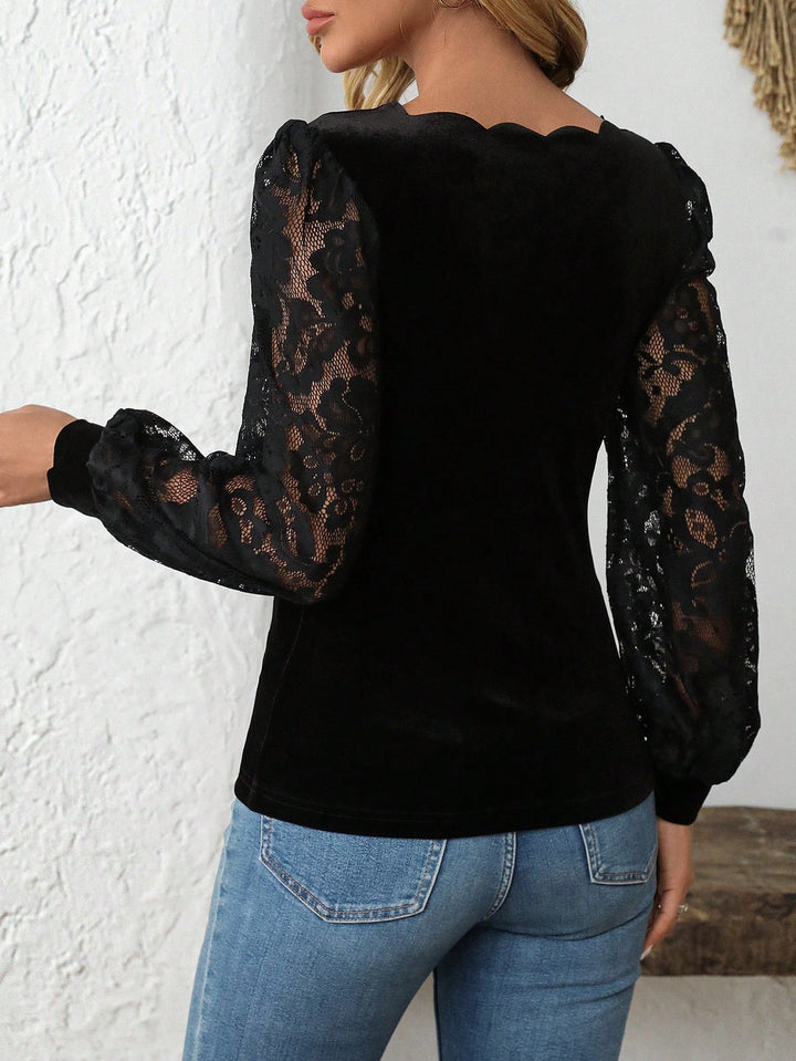 SHEIN blúz, fekete