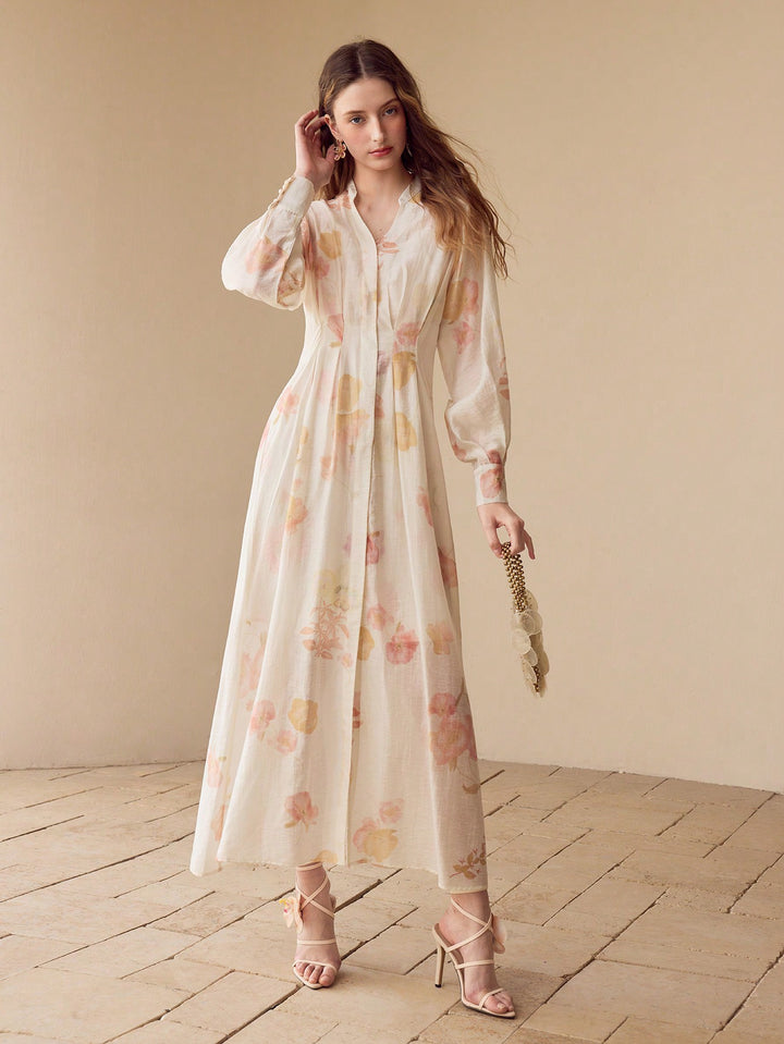 Rochie maxi SHEIN, portocaliu