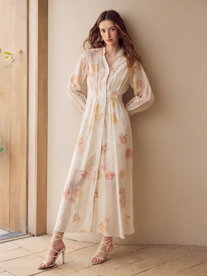 Rochie maxi SHEIN, portocaliu