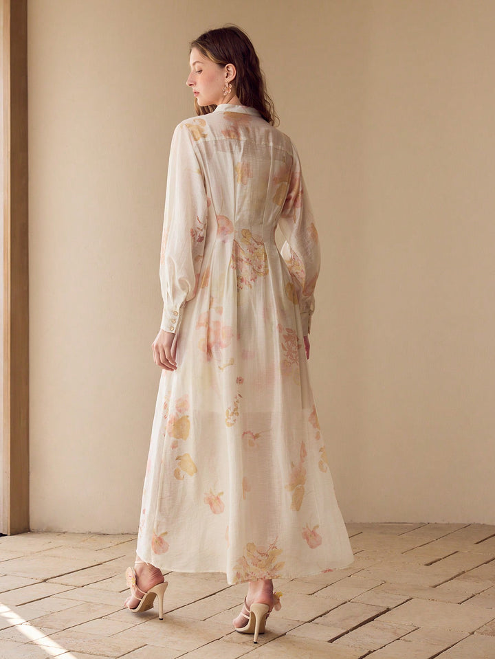 Rochie maxi SHEIN, portocaliu