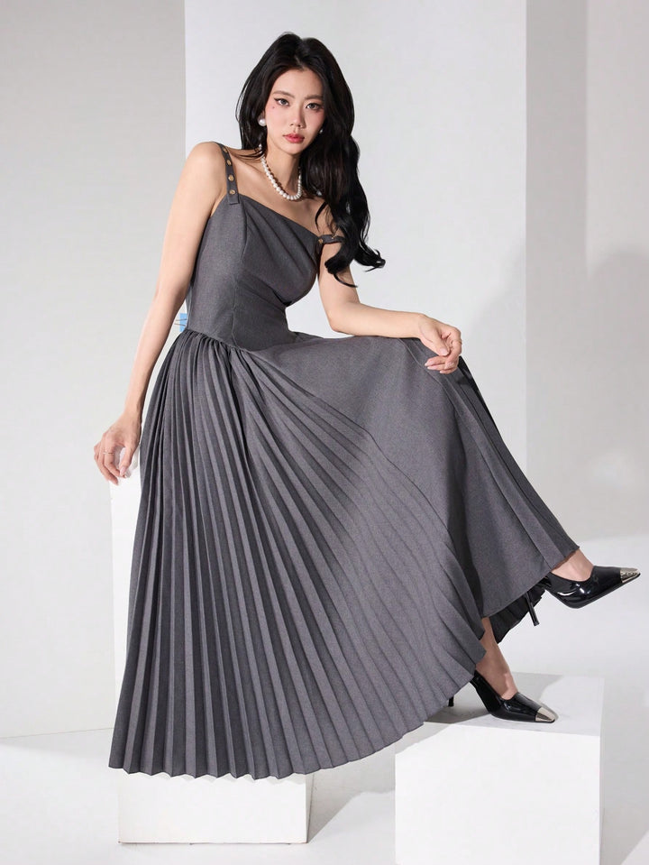 SHEIN maxi ruha, szürke