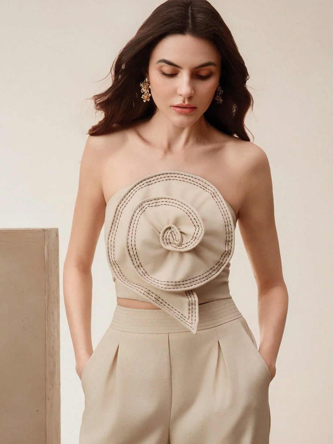 Top SHEIN, bej