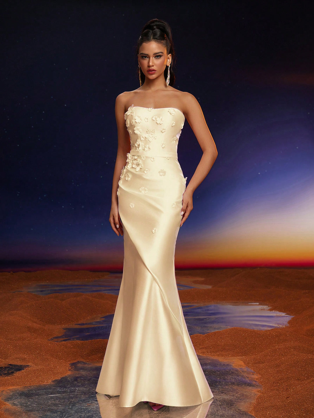 Rochie maxi SHEIN, galben