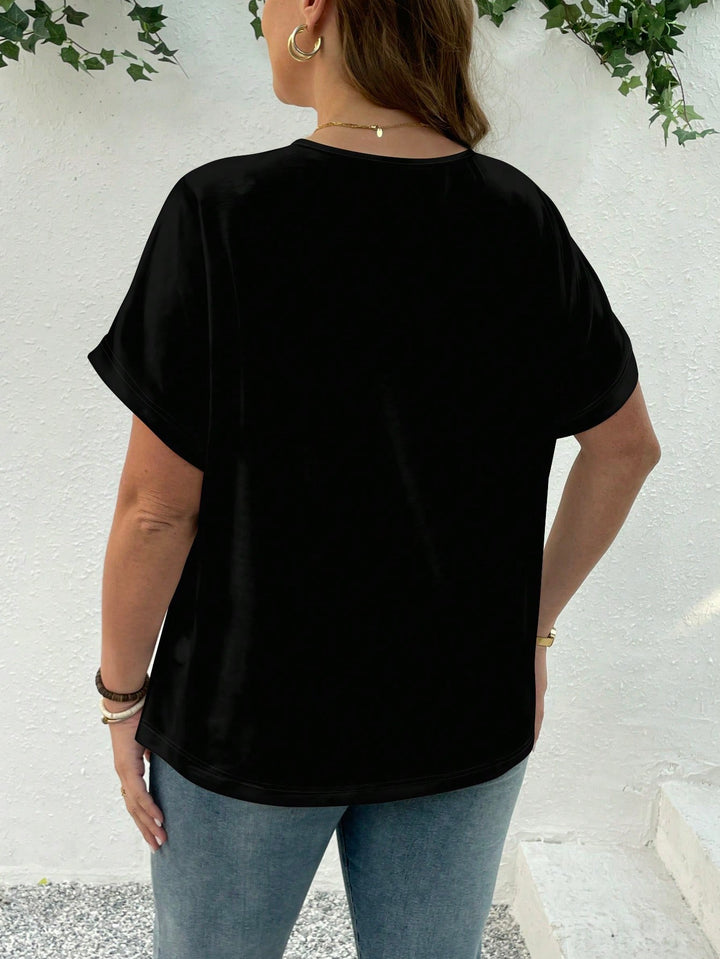 SHEIN póló, fekete