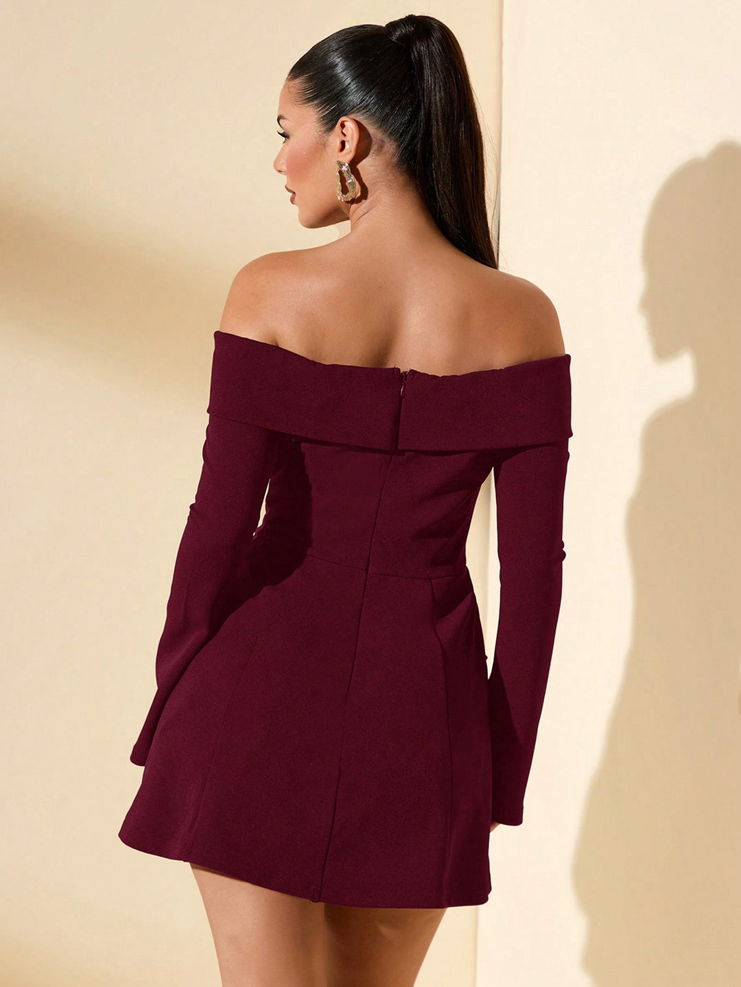 Rochie mini SHEIN, vișiniu
