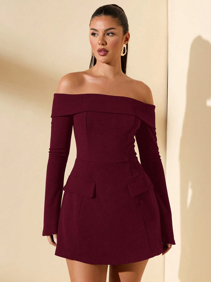 Rochie mini SHEIN, vișiniu