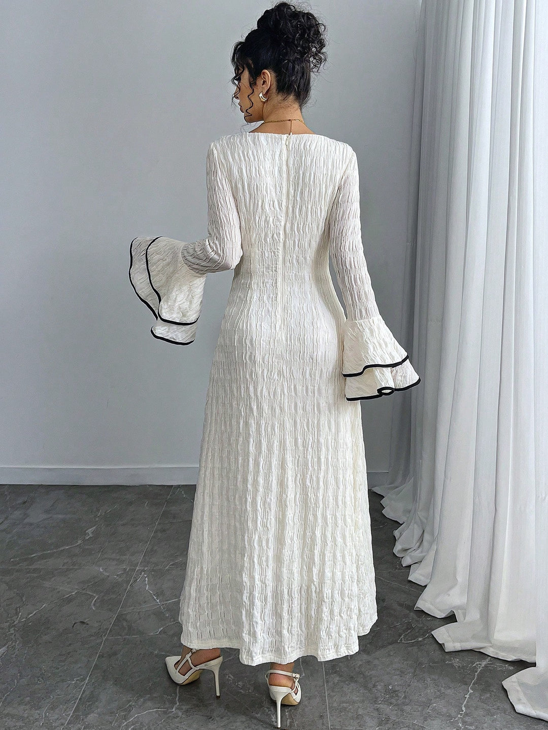 Rochie maxi SHEIN, alb