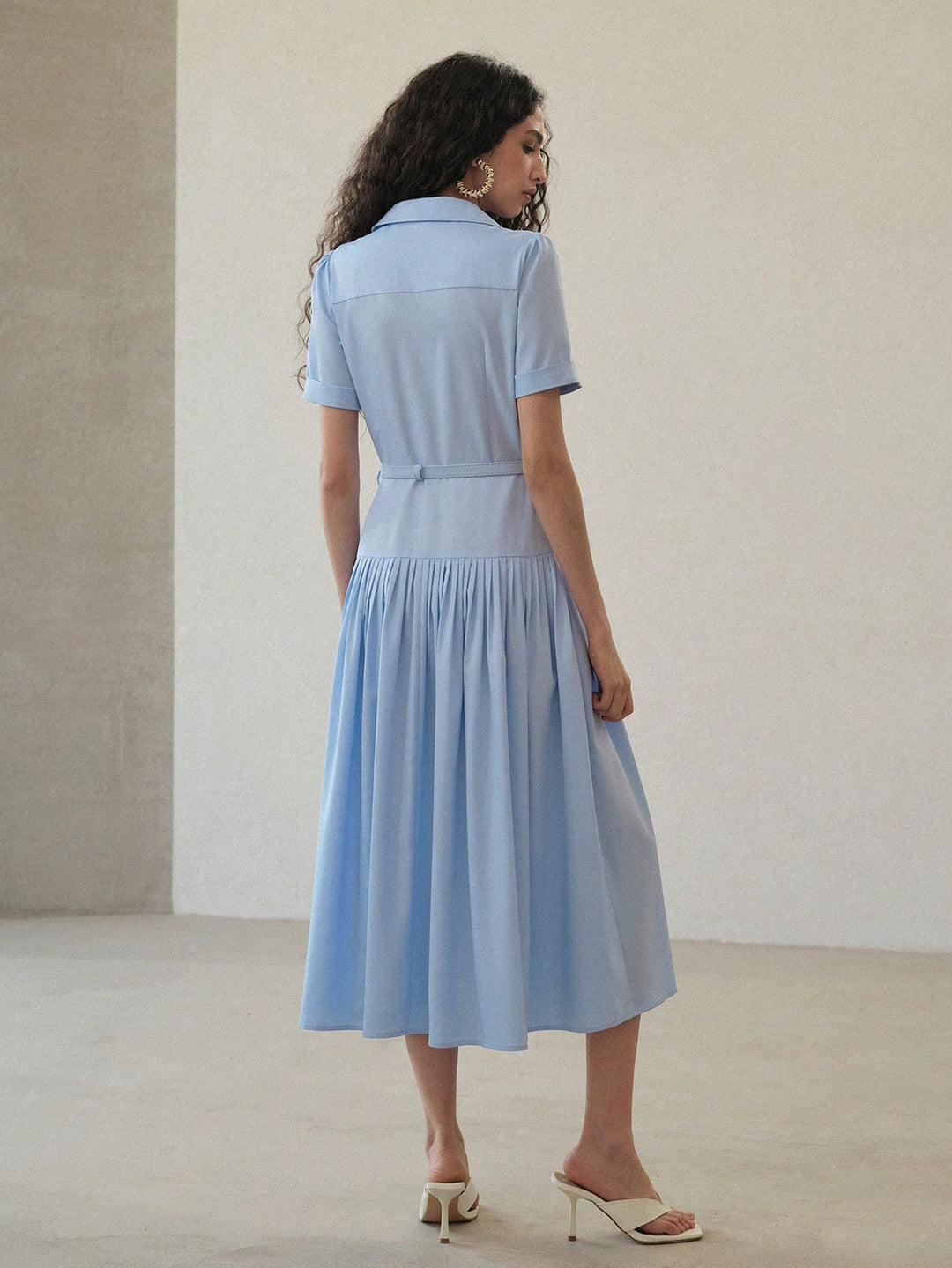 Rochie midi SHEIN, albastru