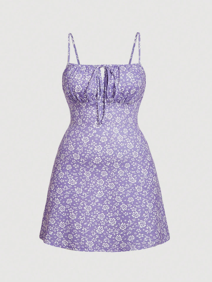 SHEIN mini ruha, lila