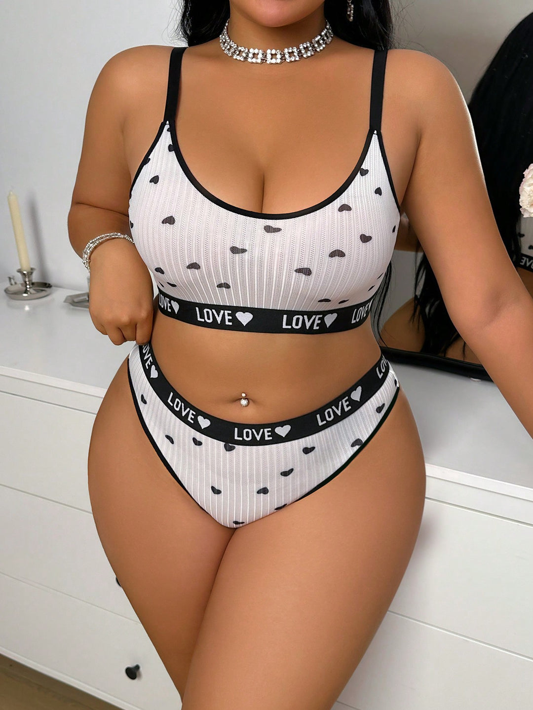 Set sutien și chilot SHEIN, mix culori