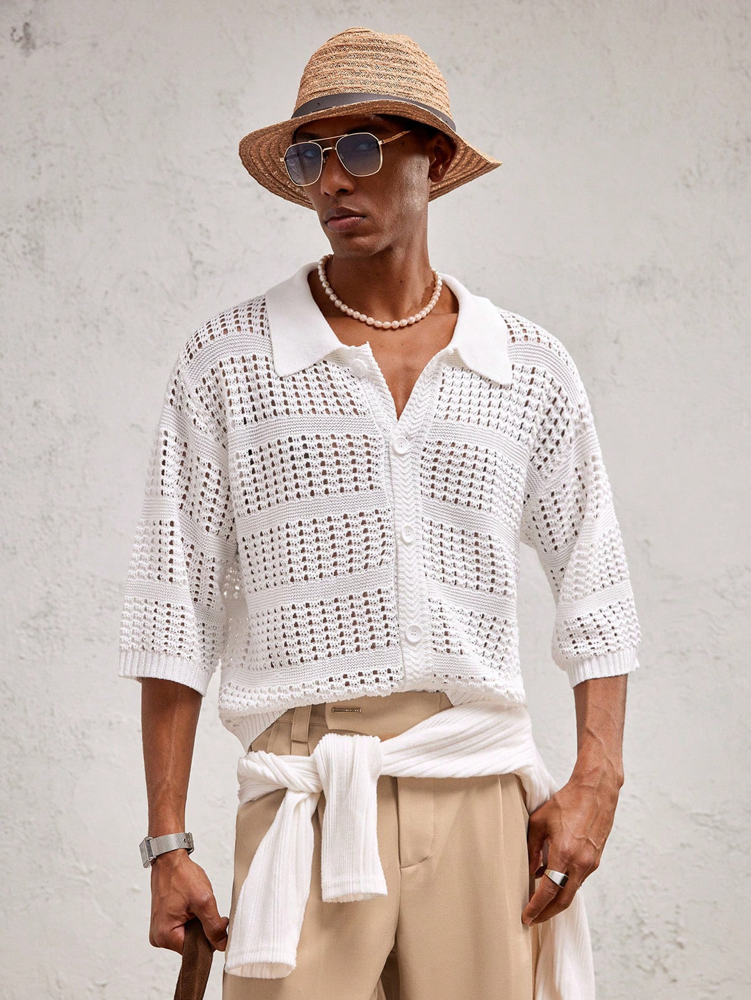 Cardigan SHEIN, alb