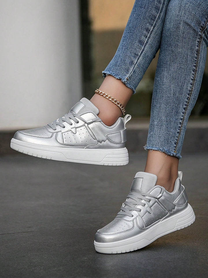 Pantofi sport SHEIN, argintiu
