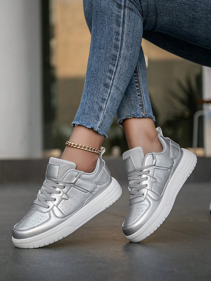 Pantofi sport SHEIN, argintiu