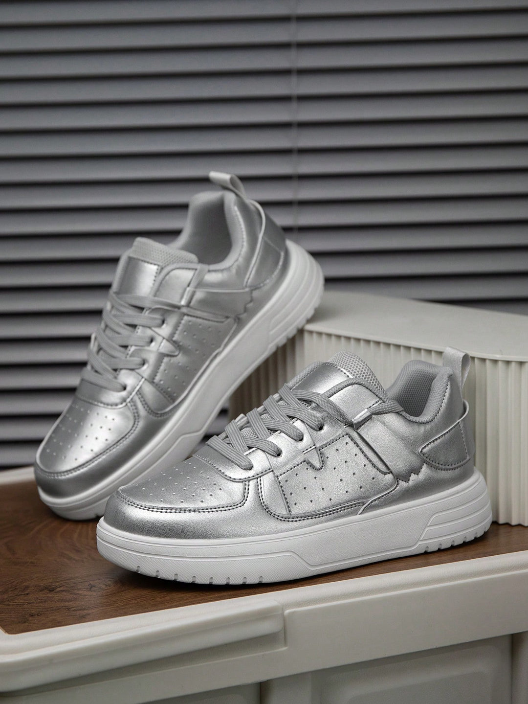 Pantofi sport SHEIN, argintiu