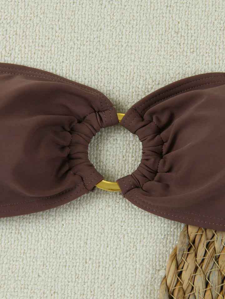 Set bikini SHEIN, kaki
