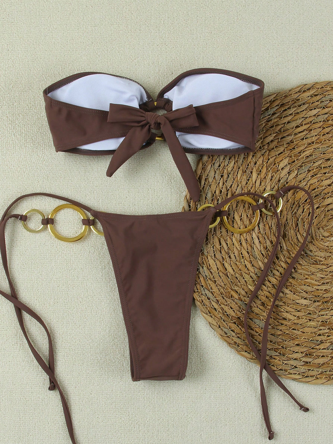 Set bikini SHEIN, kaki