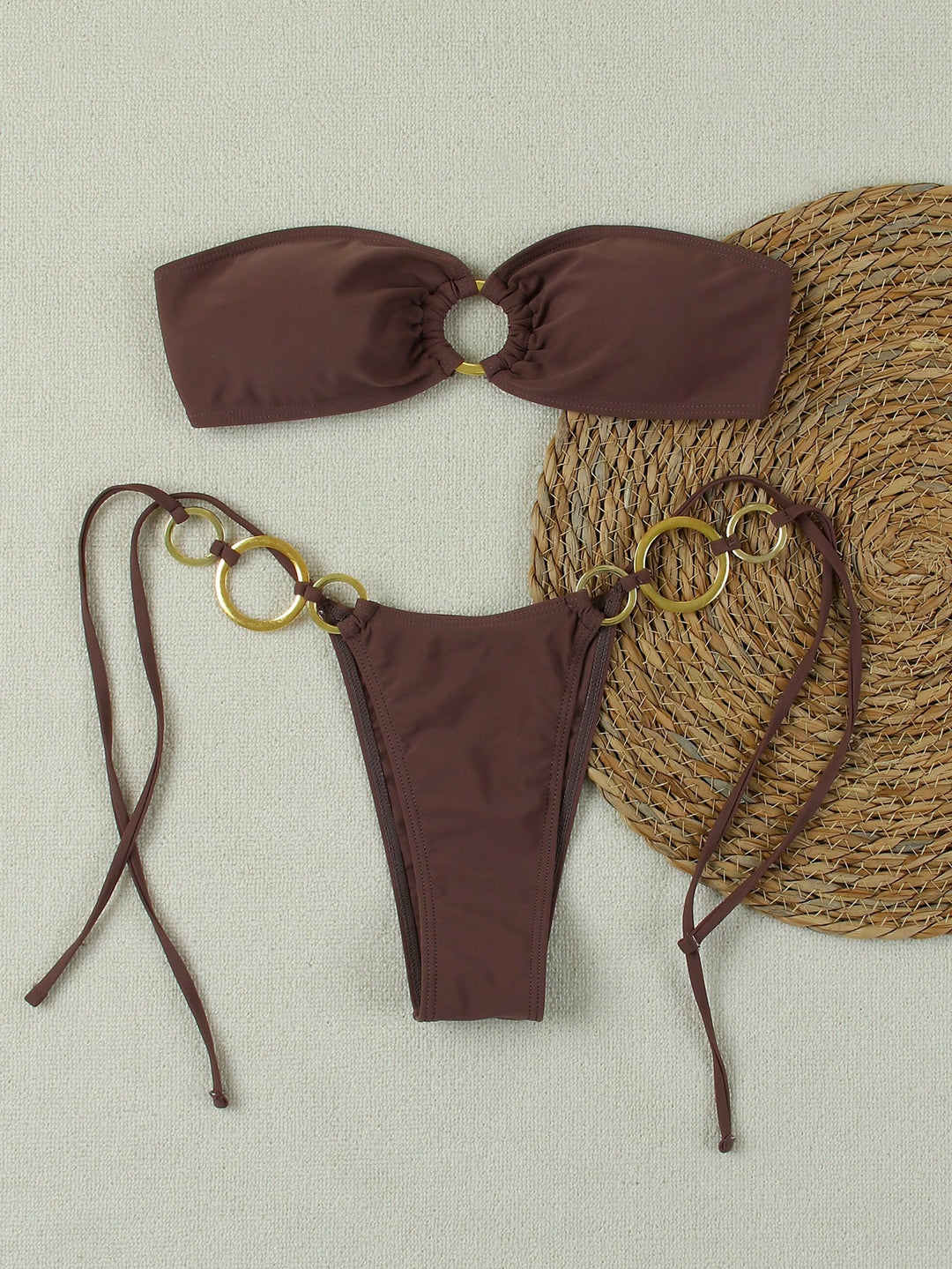 Set bikini SHEIN, kaki