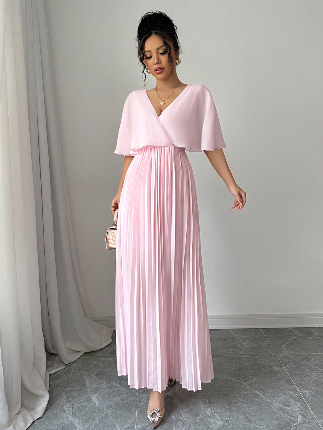 Rochie maxi SHEIN, roz
