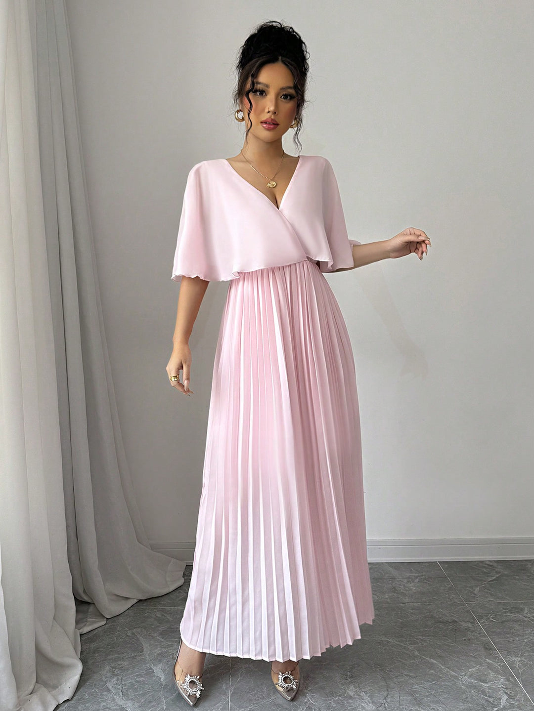 Rochie maxi SHEIN, roz