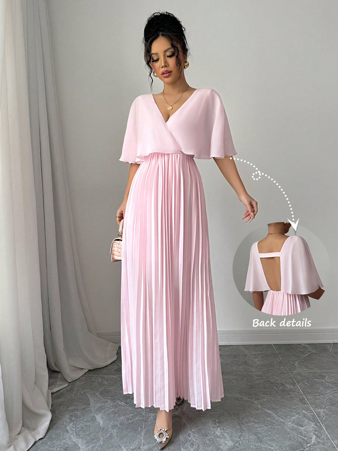 Rochie maxi SHEIN, roz