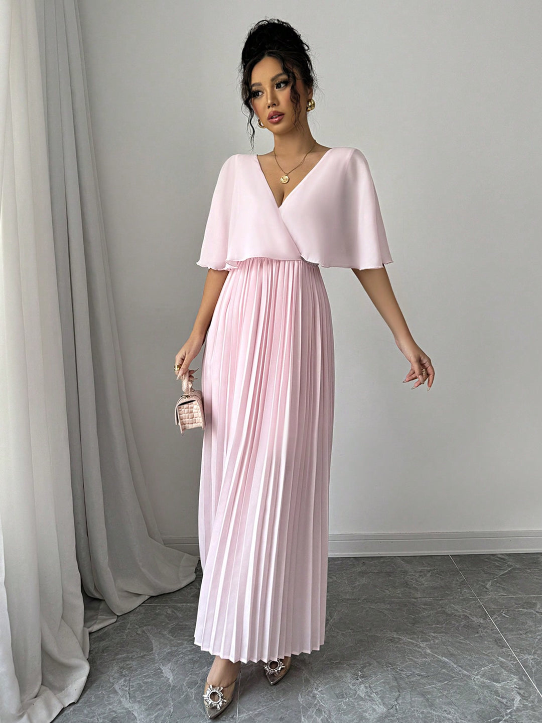 Rochie maxi SHEIN, roz