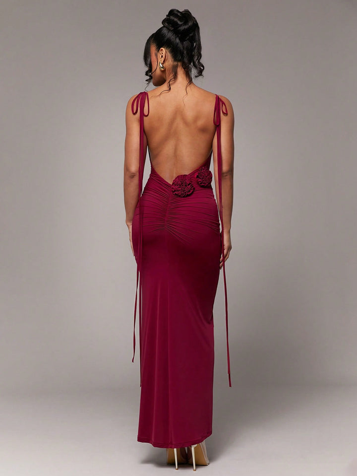 Rochie maxi SHEIN, vișiniu