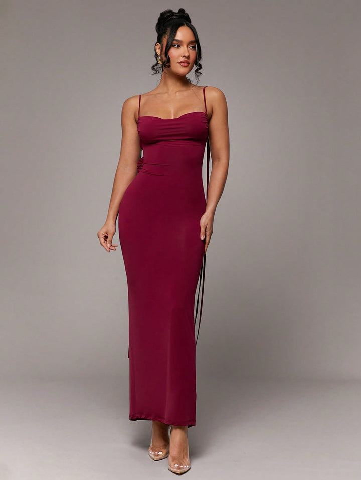 Rochie maxi SHEIN, vișiniu