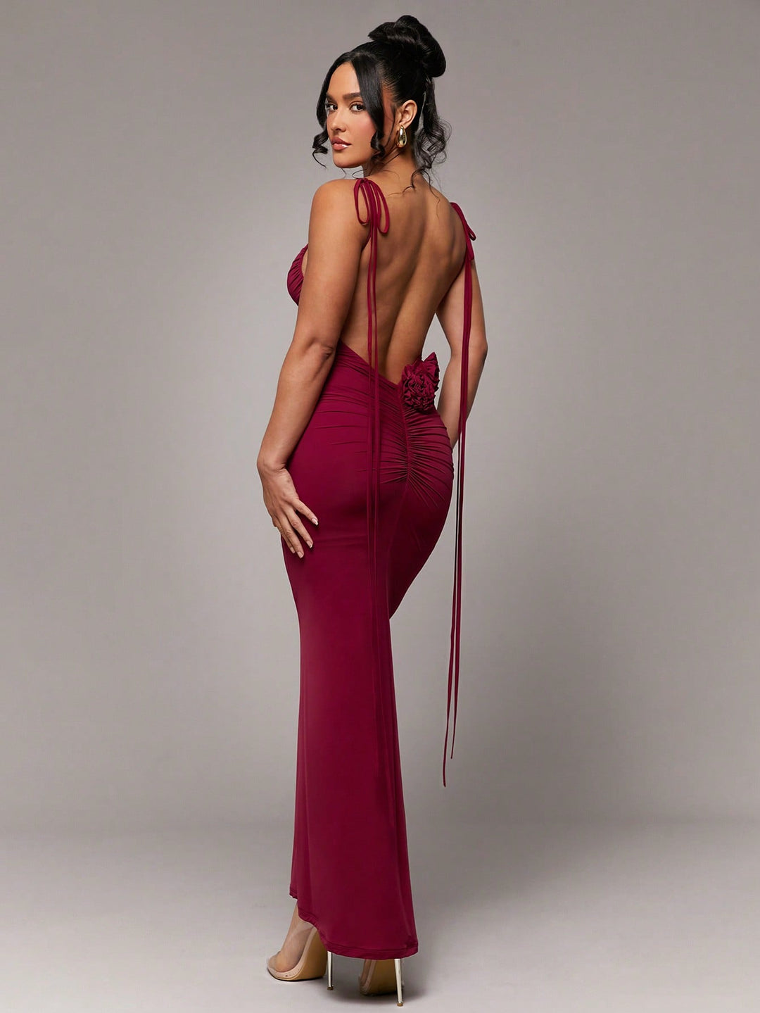 Rochie maxi SHEIN, vișiniu