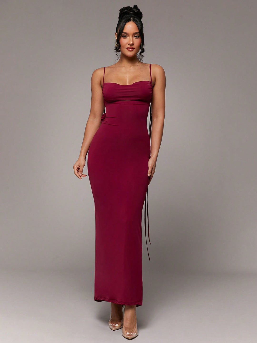 Rochie maxi SHEIN, vișiniu