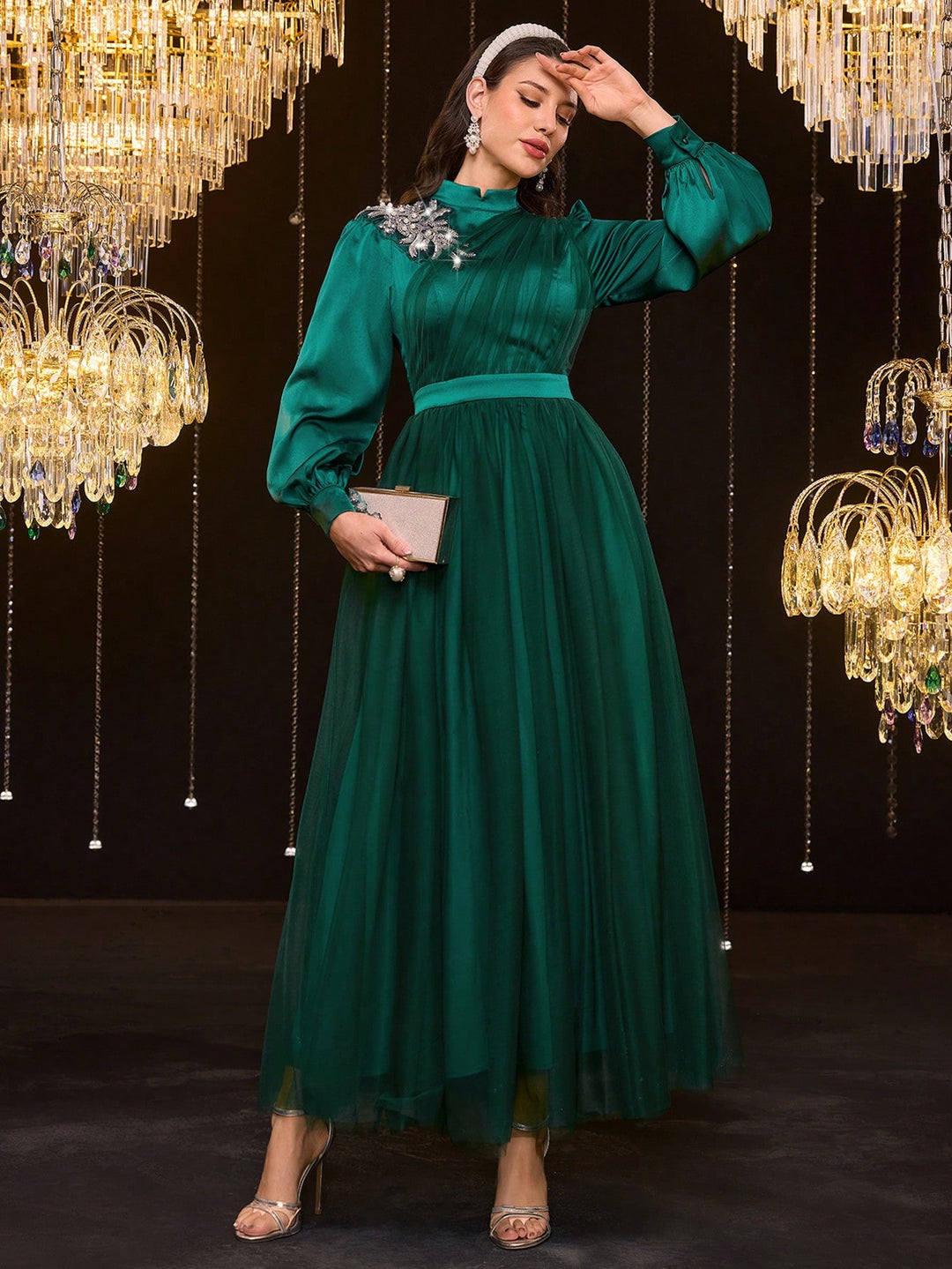 Rochie SHEIN, verde