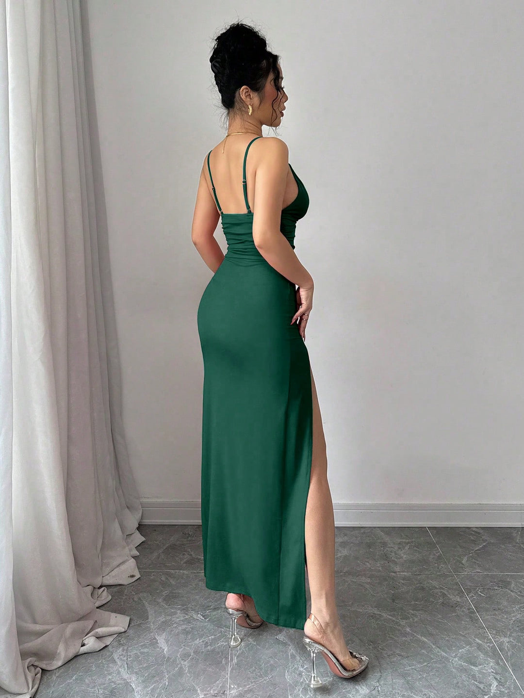 Rochie maxi SHEIN, verde